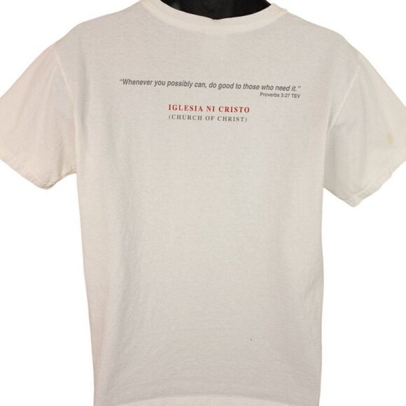 Iglesia Ni Cristo Christian T Shirt Vintage Y2K Do Good To Those Who Need It - Picture 3 of 7